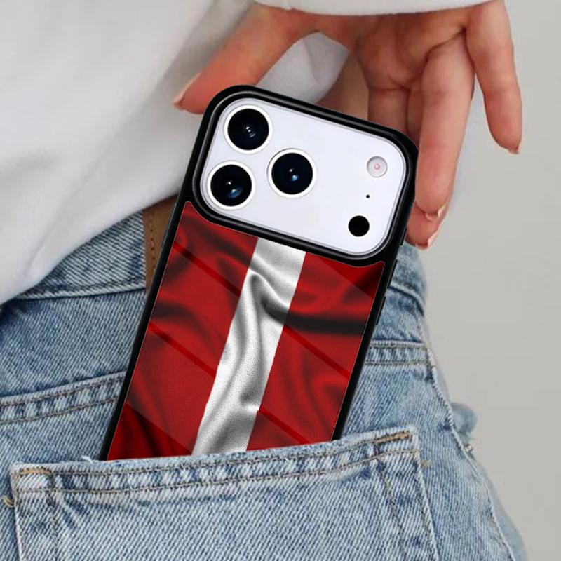 Latvian Flag Coat Of Arms Phone Case for iPhone 17ProMax 12 13 14 15 16e 17 Pro Max Plus Air Cover