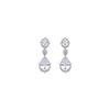 Luxenter Silver Earrings with Brilliant Zirconia Finish - Nidros