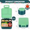 Bento Lunch Box With 8oz Stainless Steel Insulated Vaccum Food Jar