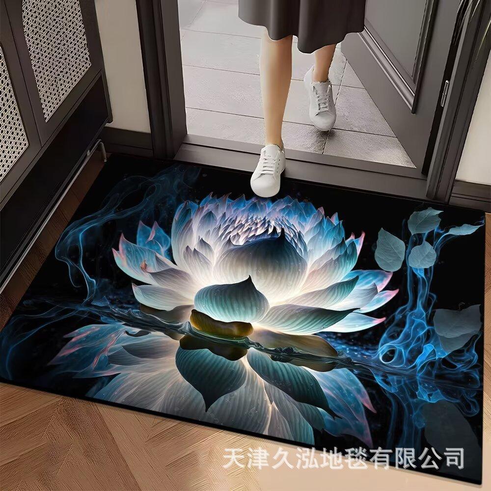 

New Chinese Style Entrance Door Floor Mat Foyer Floor Mat Dust Removal and Dirt Resistant Floor Mat 40 * 60Cm
