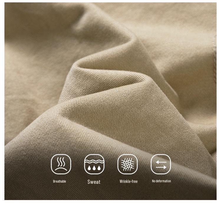 Men's Plus Size Cargo Shorts: Loose-Fit, Mid-Length, Multi-Pocket, Pure Cotton, Breathable, Casual.