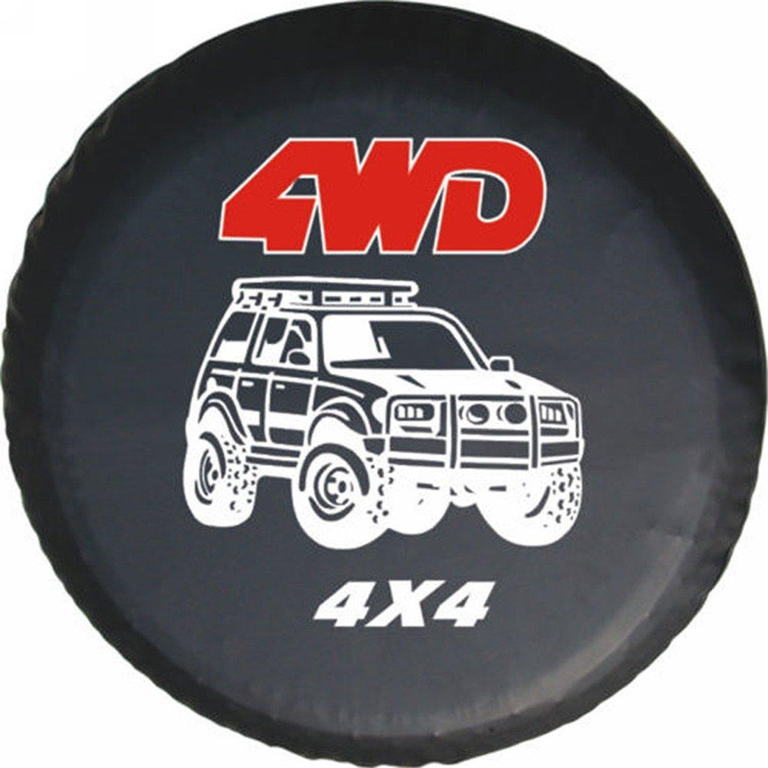 

15 Spare Tire Cover Car Tyres Bag Pouch for Jeep Wrangler 4WD 4x4 Rear Door Tailgate Spare Wheel Tyre Cover Protector 15 Inch