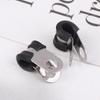 12Pcs Rubber Lined Wiring Hose Pipe Clamp Metal R Clips Camper Hydraulic 3/16" Brake Gas Line Pipe Fixing Clamp Cramp