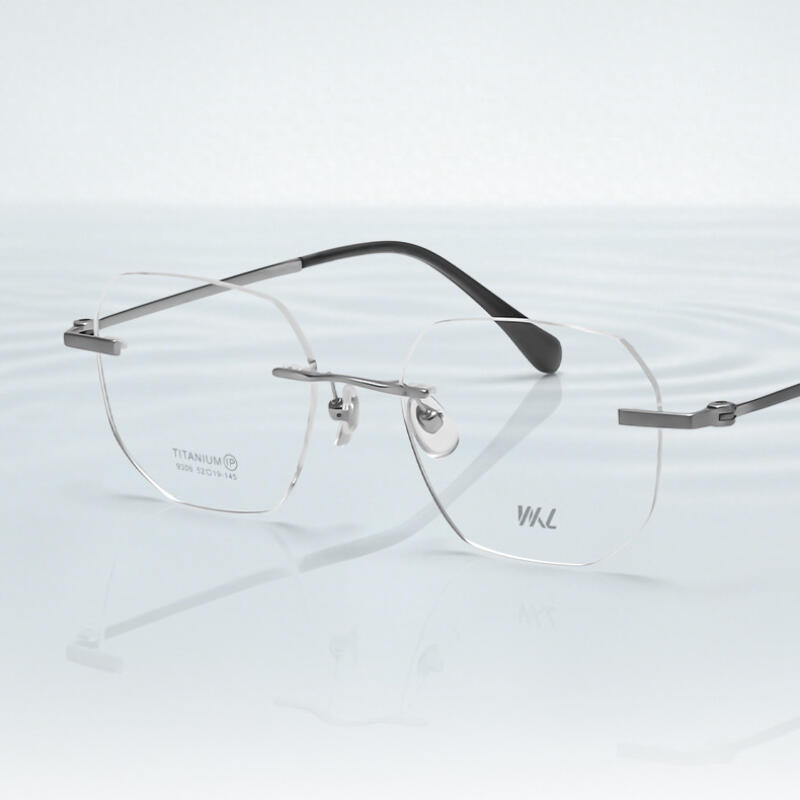 

Geek Chic Rimless Semi-Rimless Horn-Rimmed Glasses Titanium Frame Y9306 Single product
