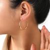 Elegant French Retro Circle Earrings - High-Quality Texture and Timeless Fashion