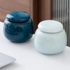 Multi-Color Ceramic Mini Jars for Tea, Incense, or Storage – Sealed and Engraved Design