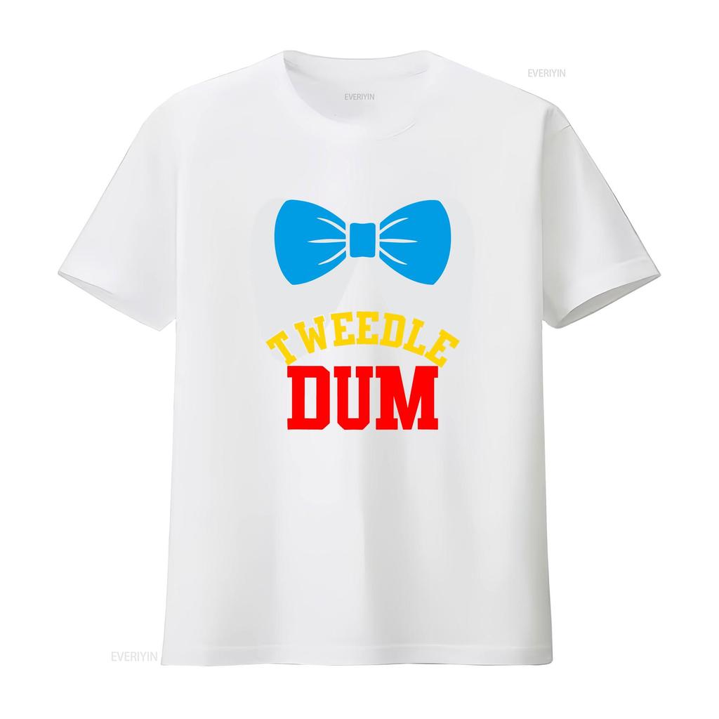 Tweedle Dee Dum funny matching halloween costume for couples T Shirt vintage Washed Stylish Unisex graphic Comfortable Soft