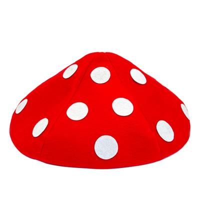 Polka Dot Mushroom Cartoon Plush Beret for Party, Adult & Child Festival Celebration, Stage Performance Hat