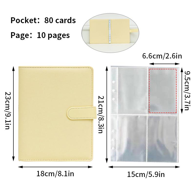 Pu Leather Photocards Holder Photo Album Cards Collect Book Idol Kpop Photo Card Storage Binder Cover Binding Machine Notebook