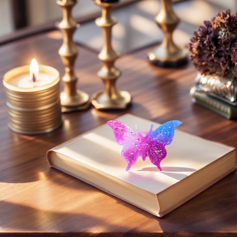 Butterfly Pendant Silicone Molds for Epoxy Resin Earring Jewelry Making Resin Jewelry Silicone Molds with Hole
