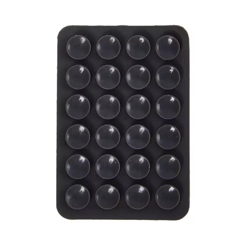 Silicone Suction Pad For Mobile Phone Fixture Suction Cup Backed Adhesive Silicone Rubber Sucker Pad For Fixed Pad
