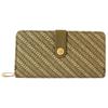 Cham Cham Women's Wallet In Green Synthetic Material, Practical Horizontal Format