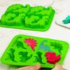 Dinosaur Jello Silicone Mold Chocolate Dino Treats For Kids Birthday Party Candy Crayon Cute Soap Cupcake Topper Decorating Tool