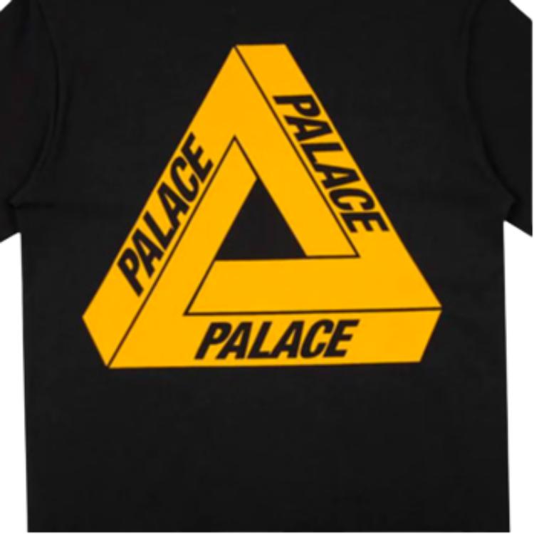 Palace Tri-To-Help Charity Limited Edition Orange Triangle Short Sleeve T-Shirt Unisex Tops Black P18TS236