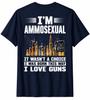 Born This Way I'm Ammosexual I Love Guns Unisex Retro T Shirt