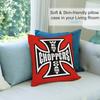 W-West Coast C-Choppers Pillow Case Short Plush Pillow Covers Sofa Decorative Gift Home Double-sided Printing Cushion Cover