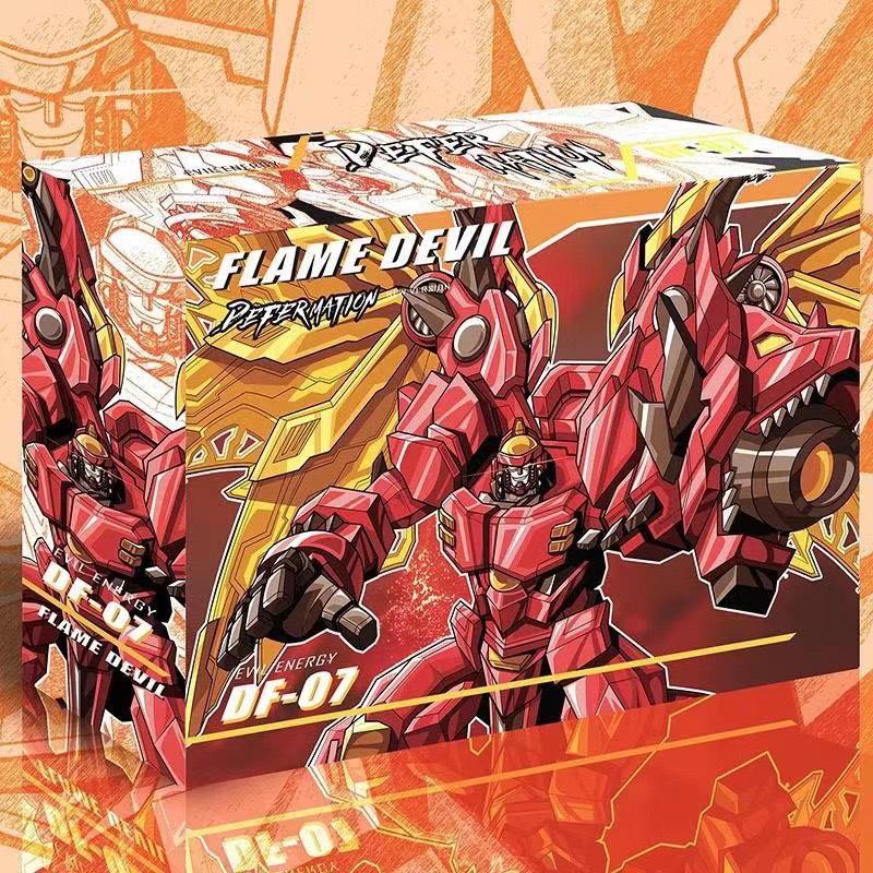 Jinbao 8871 Mini Flame Flying Dragon Red Robot Transformer Model
