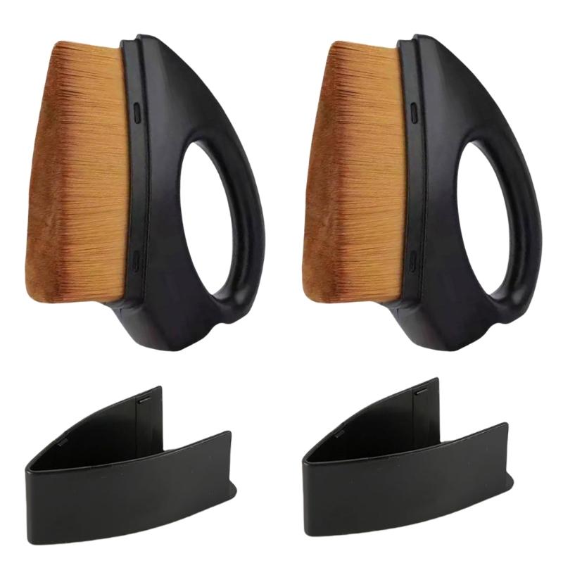 

Легкий в использовании Аппликатор для чернения шин Кисти с ручкой 2 шт. Инструмент для точной автодетализации Подходит для придания блеска шинам 1 коричневый