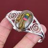 Ethopian Opal In Boulder Opal Bangle Gemstone Jewelry 925 Sterling Silver Cuff Bracelet Adjustable Bangle Handmade Bracelet Gifts for Mother