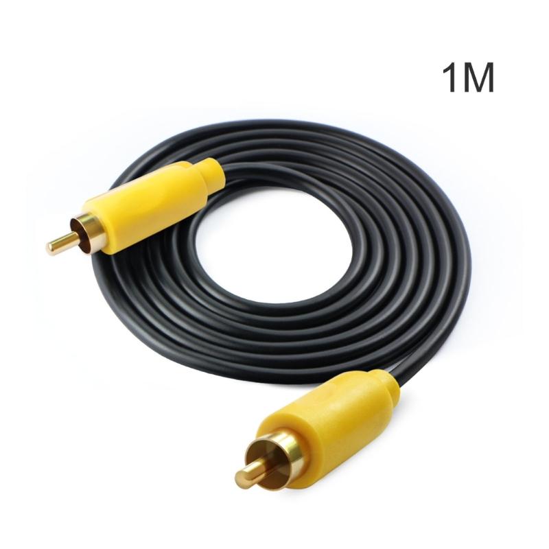 

SPDIF RCA to RCA Male to Male Coaxial Cable Stereo Audio Cable Gold-Plated RCA Video Cable for TV Amplifier Home
