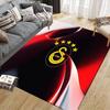 Квадратный ковер с фланелевым узором Galatasaray S.K, Ковер для гостиной, спальни, дивана, игровой комнаты, Нескользящий коврик для пола