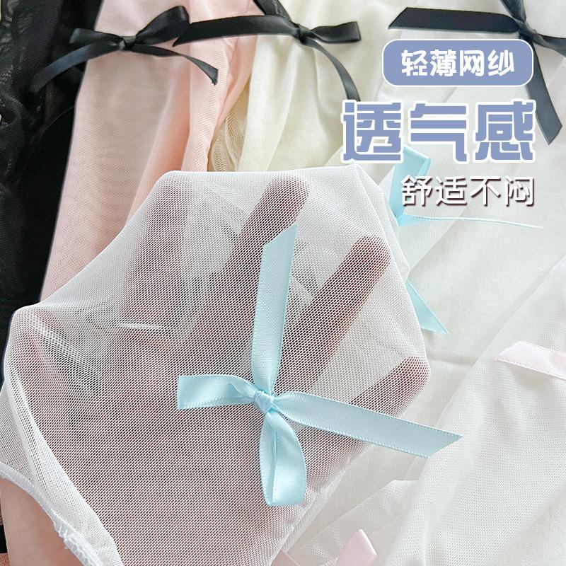 Knee Socks Children'S Summer Thin Mesh Socks Sweet Bow Lolita Socks Pure Wind Calf Stack Socks