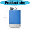 Flachmann für Männer 9OZ Edelstahl Hip Flask Whiskeys Spirituosenflasche mit Schraubverschluss für Outdoor Camping Wandern Vatertag Geschenk