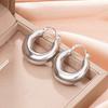 Thick Hoop Earrings, Women's Minimalist Thick Hoop, Daily Basic Jewelry Gifts