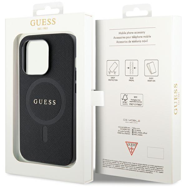 Guess Guhmp14Xpsahmck Iphone 14 Pro Max 6.7 Czarny/Black Hardcase Saffiano Magsafe