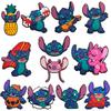 Stitch-Inspired Crocs Charms: PVC Soft Rubber Shoe Decorations & DIY Flower Accessories
