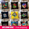 Auto Wohnzimmer Sofa Kissenbezug Rubik's Cube Cartoon Muster Kissenbezug Luxus Heimdekoration Kissenbezug