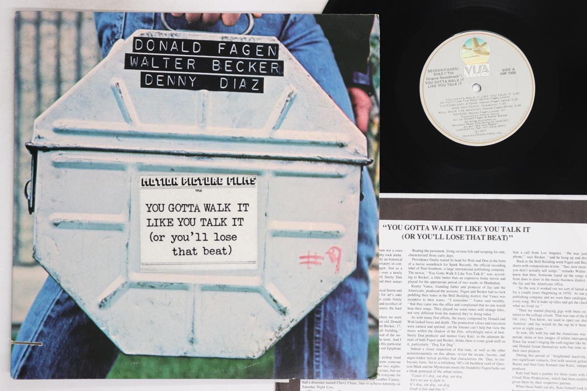 

LP Record DONALD FAGEN, WALTER BECKER (STEELY - You Gotta Walk It Like You Talk It IMP7005 VISA 1978 US Rock Used