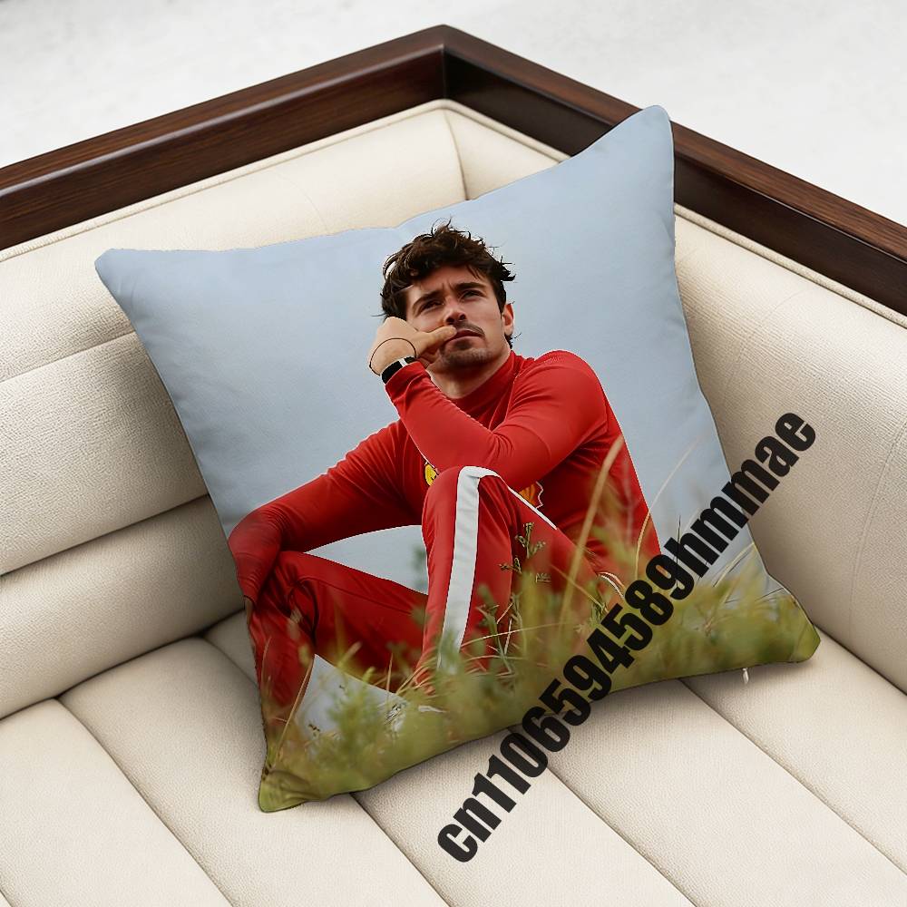 For CCharles Leclerc Throw Pillow Case Sham xcm xcm Square Car Pillowcase Pad Cushion Cover