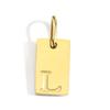 Gold-Plated Alphabet Pendant Accessories – 26 English Letters Stainless Steel for DIY Jewelry