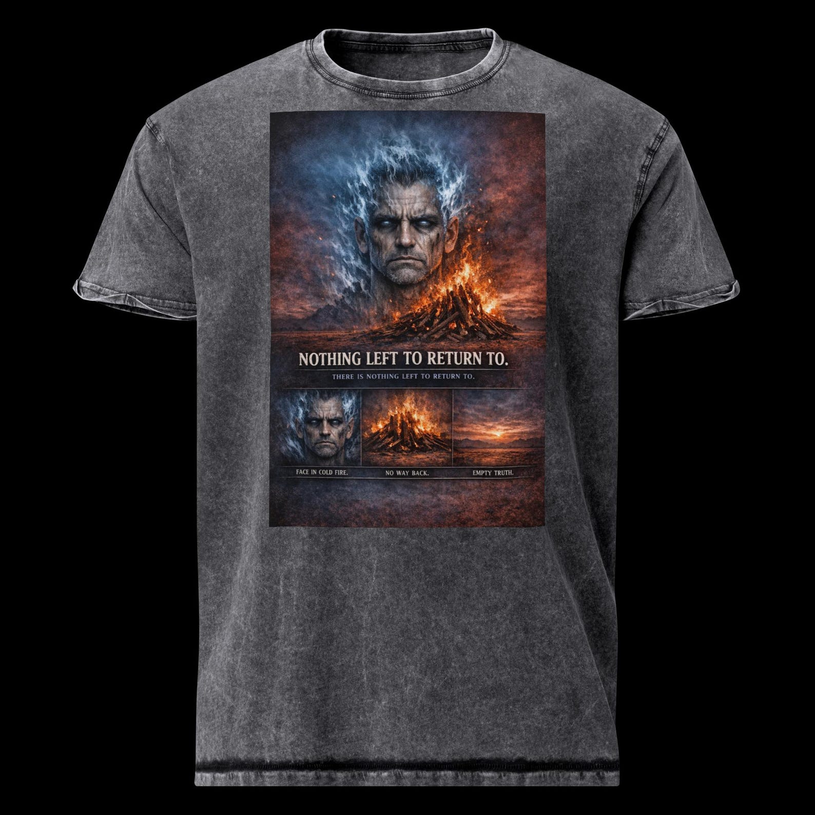 Denim T-Shirt - THE VOID - Raw Human. 2XL