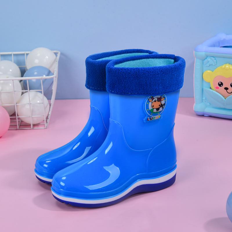Kids' Non-slip Waterproof Rubber Rain Boots for Boys & Girls