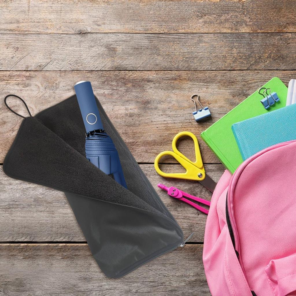 Umbrella Bag Chenille Outdoor Umbrella Storage Bag with Zipper Super Absorbent Storage Bag Quick-Drying Umbrella Bags