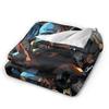 Dead by Daylights Art Flannel Blanket Spring  Soft Warm Throw Blanket for Child Outdoor Street Trend Bedspread Sofa Bed Cover