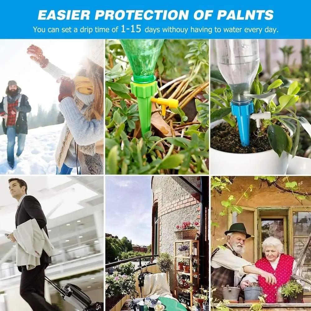 10Pcs/5pcs Self-Watering Kits Automatic Waterers Drip Irrigation Indoor Plant Watering Device Plant Garden Gadgets Creative