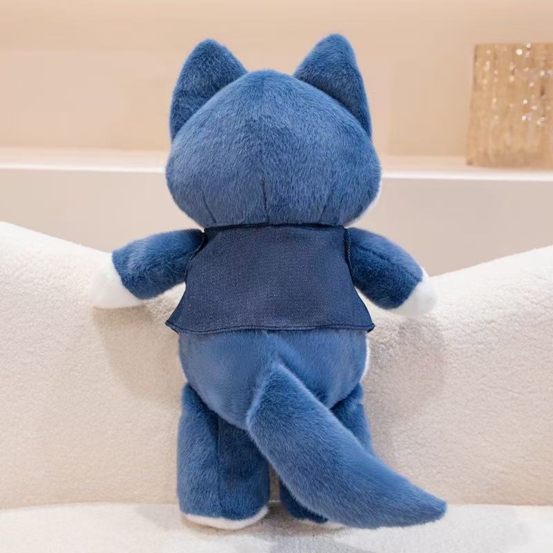 30/45cm New Simulated Dress Up Fox Doll Soft Filled Plush Toy Cartoon Anime Cute Pillow for Children's Birthday Gift Fun Doll