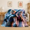 Cloud Tifa Final Fantasy Games Sephiroth Flannel Blanket Soft Warm Throw Blanket for Bedroom Living Room Bed Travel Picnic Gift