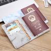 PU Leather Marble Grain PU Card Case Travel Accessories Passport Protective Cover Passport Holder