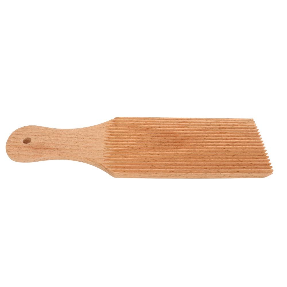Beech Wood Gnocchi Board Professional Slanted Board Garganelli Paddle Easy Handling Non-stick Butter Paddle Dough Kneading