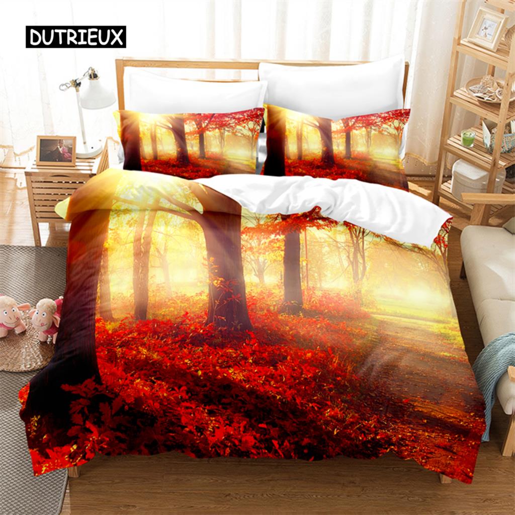 Dense Forest Bedding Set Duvet Cover Set 3d Bedding Digital Printing Bed Linen Queen Size Bedding Set Fashion Design