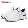 BAASPLOA Damen Sportschuhe mit dicker Sohle, Mesh Laufschuhe, Freizeitschuhe, Wanderschuhe, Studentenschuhe, weiße Schuhe, flache Sportschuhe, Tennisschuhe