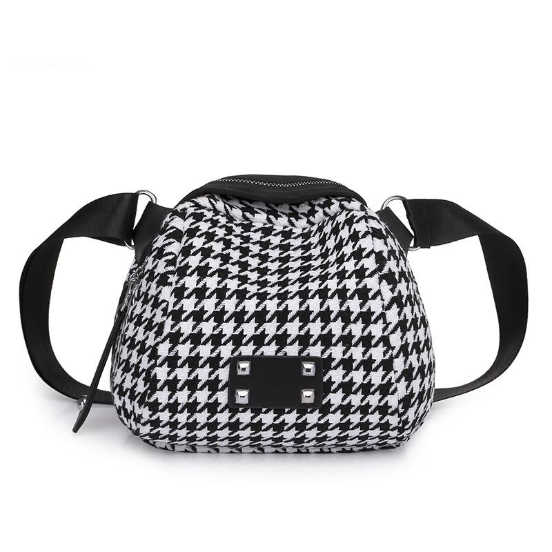New Shoulder Small Bag Women's Messenger Bag Women's Bag Canvas Bag Versatile Fashion Women's Oxford Cloth Shell Bag
