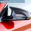2x Carbon Fiber Look Side Mirror Cover Cap For BMW 1 2 3 4 Series X1 51162222543