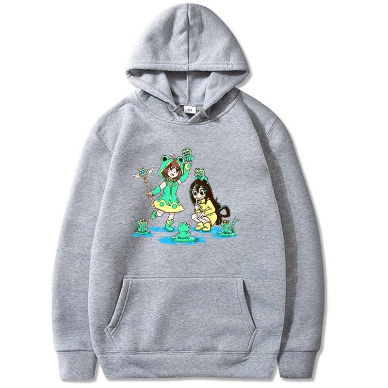 Tsuyu Asui  Froppy My Hero Academy Hoodie Men Women Sweatshirt Print Unisex Streetwear Style Autumn Winter Tops Clothes