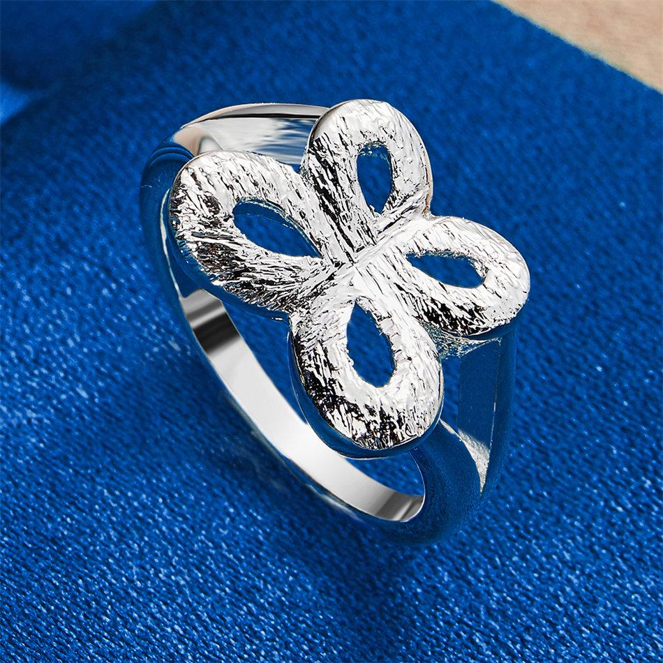 1 piece of 925 sterling silver 7-10 exquisite butterfly ring, women's jewelry gift, wedding accessory