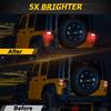 2pcs/set 83 LEDs Universal Tail Lights Brake Reverse Lights for Jeep Wrangler CJ TJ YJ JK